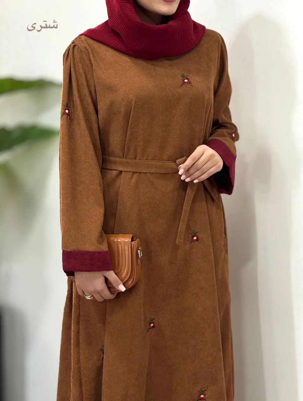 پیراهن مانتویی گلدوزی بهین 1